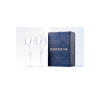 Emperor Crystal Tulips Champagne Glasses Twin Pack