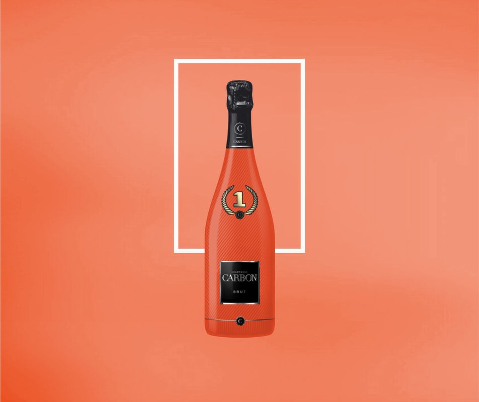 CHAMPAGNE BRUT 王冠デザイン 60 x Champagne 