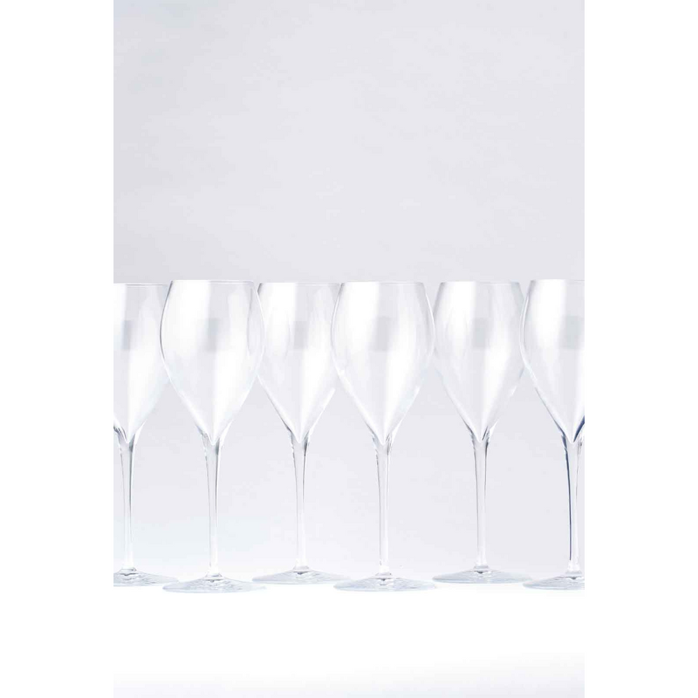 Emperor Crystal Tulip Champagne Glasses Set of 6