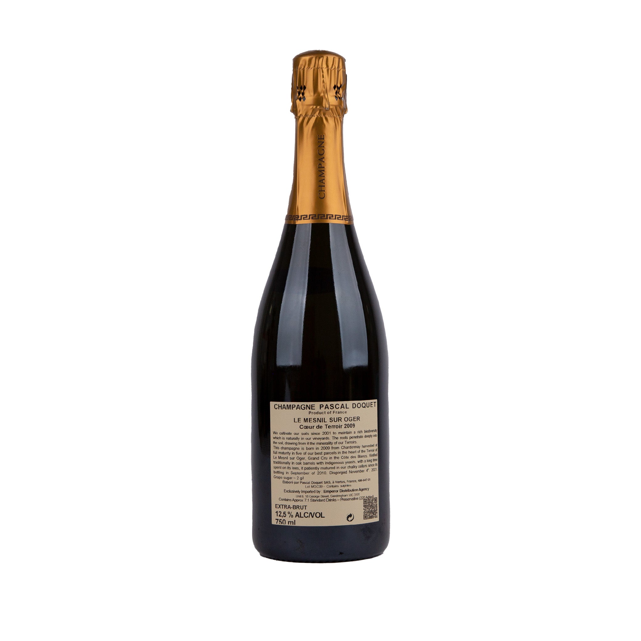 Pascal Doquet 'Le Mesnil Sur Oger' Coeur de Terroir '09 – Emperor Champagne
